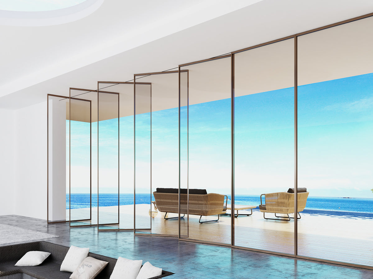Central Axis Door - Aluminum Single-Glass